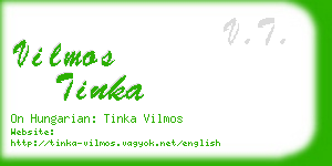 vilmos tinka business card